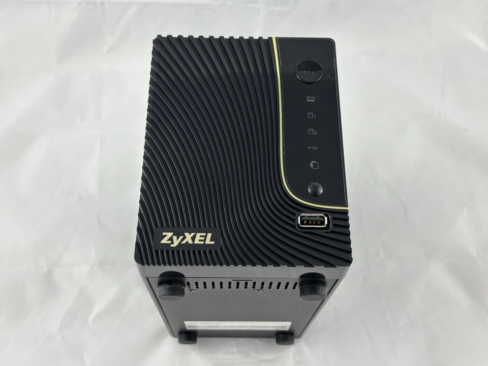 Sistema de almacenamiento NAS de doble bahía ZyXEL NSA320 sin disco servidor de medios de alimentación de 2 bahías Foto 2 de 4