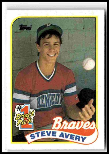 Steve Avery #784 1989 Topps card