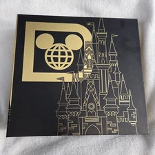 2024 Walt Disney World Magic Kingdom Castle Black & Gold Icon Photo Album New