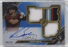 2021 Topps Triple Threads Sapphire 4/10 Pavin Smith #RFPAR-PS Auto 0hk3