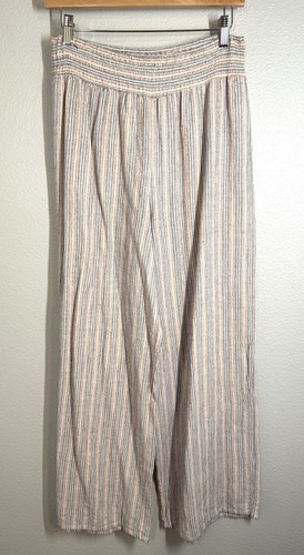 Altar'd State Wide Leg Striped Pants Women's Size L Beach Boho Coastal Hippie