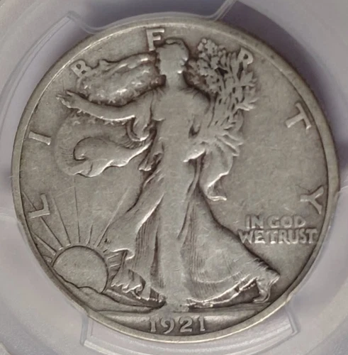 1921 S PCGS VG-10  WALKING LIBERTY Half Dollar Mint 548,000 KEY DATE
