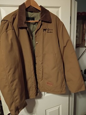 Master Made Men's Canvas Work Jacket Beige Shoulders 22'' Arms 22'' Armpits 29''