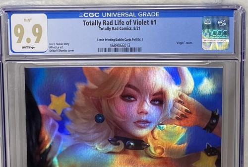 Totally Rad Violet #1 Shikarii Bowsette Foil Ed. I CGC 9.9 Mint! not Power Hour