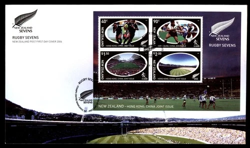 Mayfairstamps New Zealand FDC 2004 Rugby Sevens joint issue with China First Day