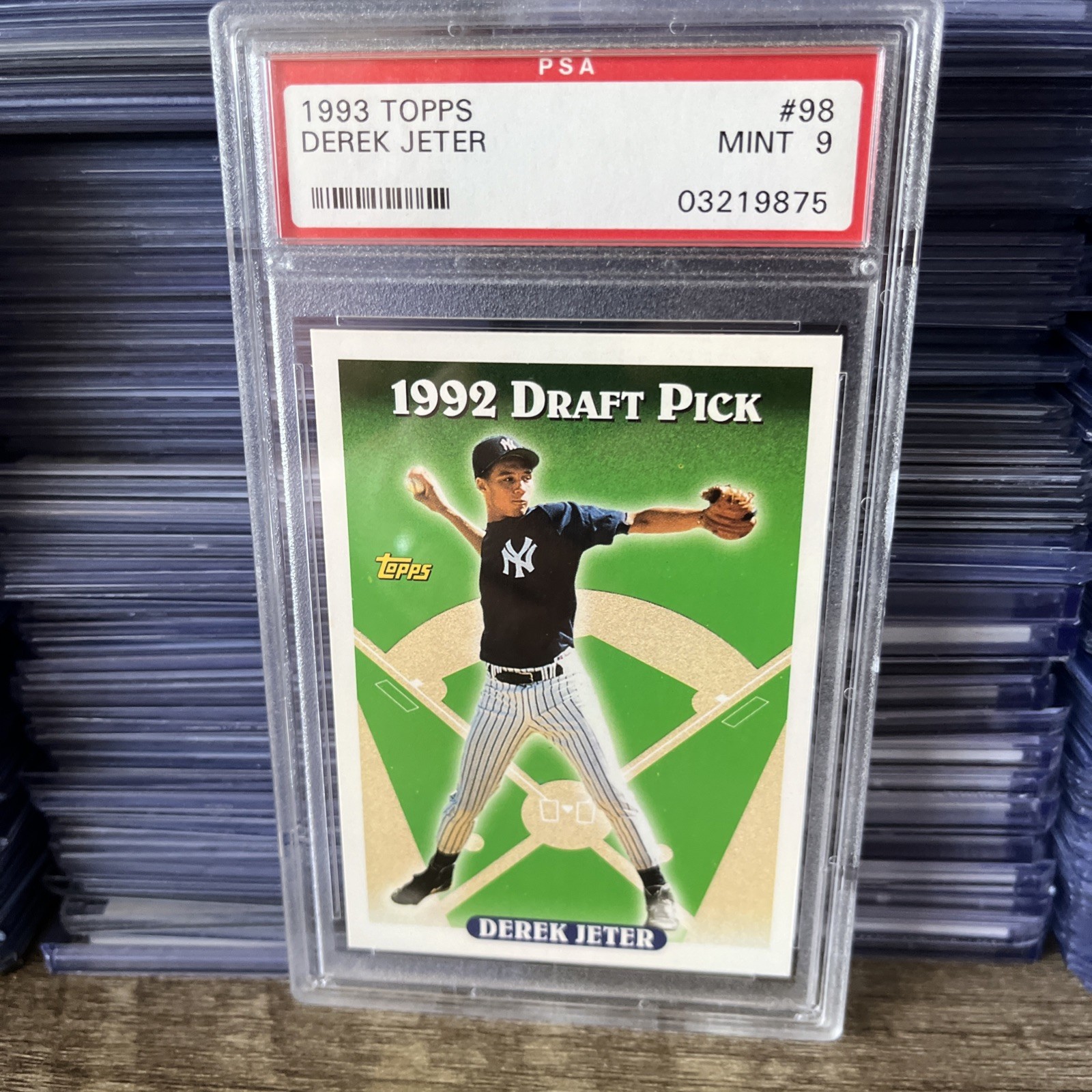 1993 Topps Derek Jeter #98 RC HOF PSA 9