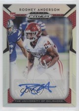 2019 Panini Prizm Draft Picks Silver Rodney Anderson #109 Auto 0c2