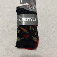 Darn Tough 6054 Charcoal Womens Farmer's Market Crew Light Lifestyle Sock Size M