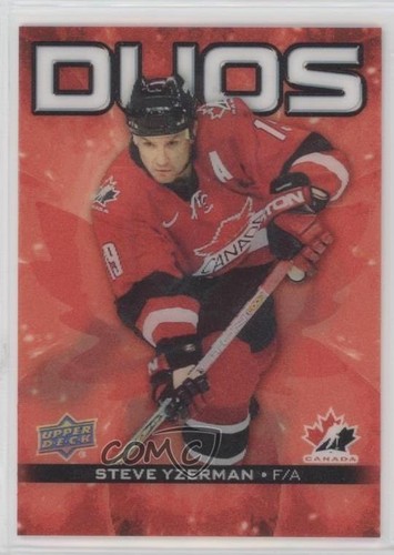 Steve Yzerman / Brendan Shanahan #CO-11 2025 Upper Deck Tim Hortons Team Canada Duo card