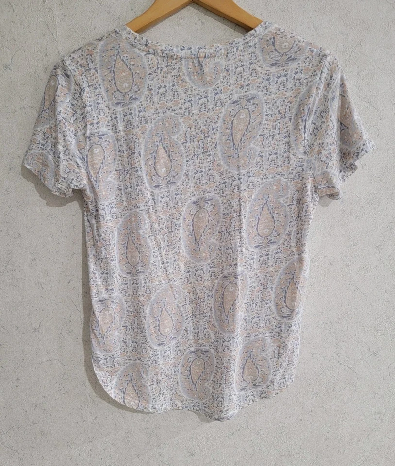 Top Lucky Brand para mujer M cachemira pastel boho elástico algodón túnica modal Foto 2 de 4