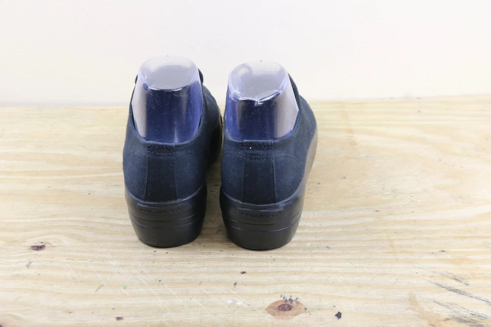 Zapatillas deportivas Vagabond para mujer 39 negras de lona plataforma 9 sin cordones Foto 4 de 4