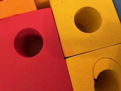 Foam Building Blocks In Zip Up Create Imagine Set Of 17 - Picture 2 of 10