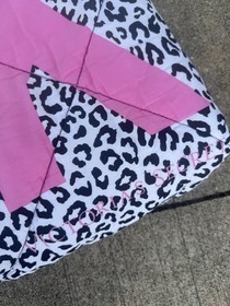 PINK Victoria&rsquo;s Secret Full/Queen Cheetah Leopard Quilt Love 100% Cotton