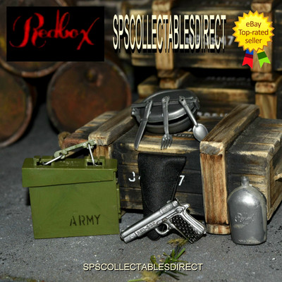 Action Man Vintage 1.6 Scale Redbox Ultra Rare Accessories Set c1960's FREE POST