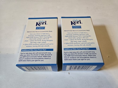 Keri Alpha Shower & Bath Moisture Rich Cleansing Bar Soap Vintage 2 Stück - Bild 3 von 4