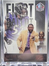 Ray Lewis 2022 Panini Score First Ballot Hall of Fame Insert Ravens NFL Card