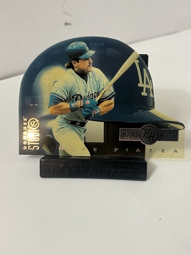 1997 Donruss Studio - Hard Hats #10 Mike Piazza 1412/5000 SP Nm-mt HOF