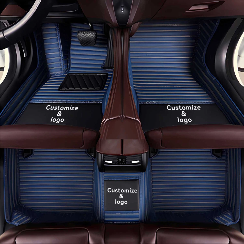 For Dodge Challenger Charger Journey Durango RT Car Floor Mats Leather Foot Rugs Foto 3 de 4