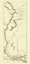 Historic Nautical Map - Mississippi River Louisiana - 1775 - Vintage Wall Art