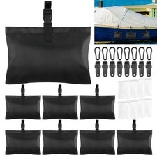 8 Pack Boat Cover Sand Bag Mooring Kit, Weighted Bags for Boat Mooring Covers...