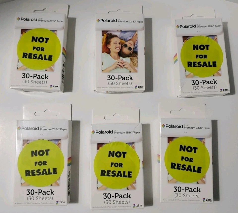 LOT OF 6 - Polaroid ZINK Photo Paper 2x3 Inch New! (150 Sheets Total) - Image 3 of 4