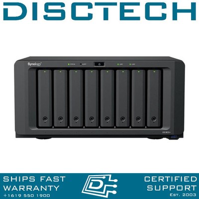 Synology 64TB DiskStation DS1825+ 8-Bay SATA  24/7 NAS Server 8x 8TB Enterprise