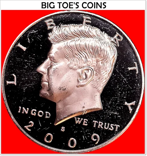 2009-S CLAD PROOF KENNEDY HALF DOLLAR, VERY BEAUTIFUL  PROOF COIN, FAST SHIPPING