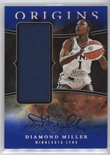 2024 Panini Origins WNBA Jersey Auto Blue 6/25 Diamond Miller #JA-DM Auto 00zd