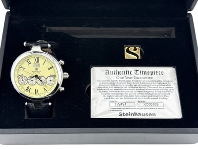 Steinhausen TW491 Classic Men's Automatic Watch Silver w/ Black