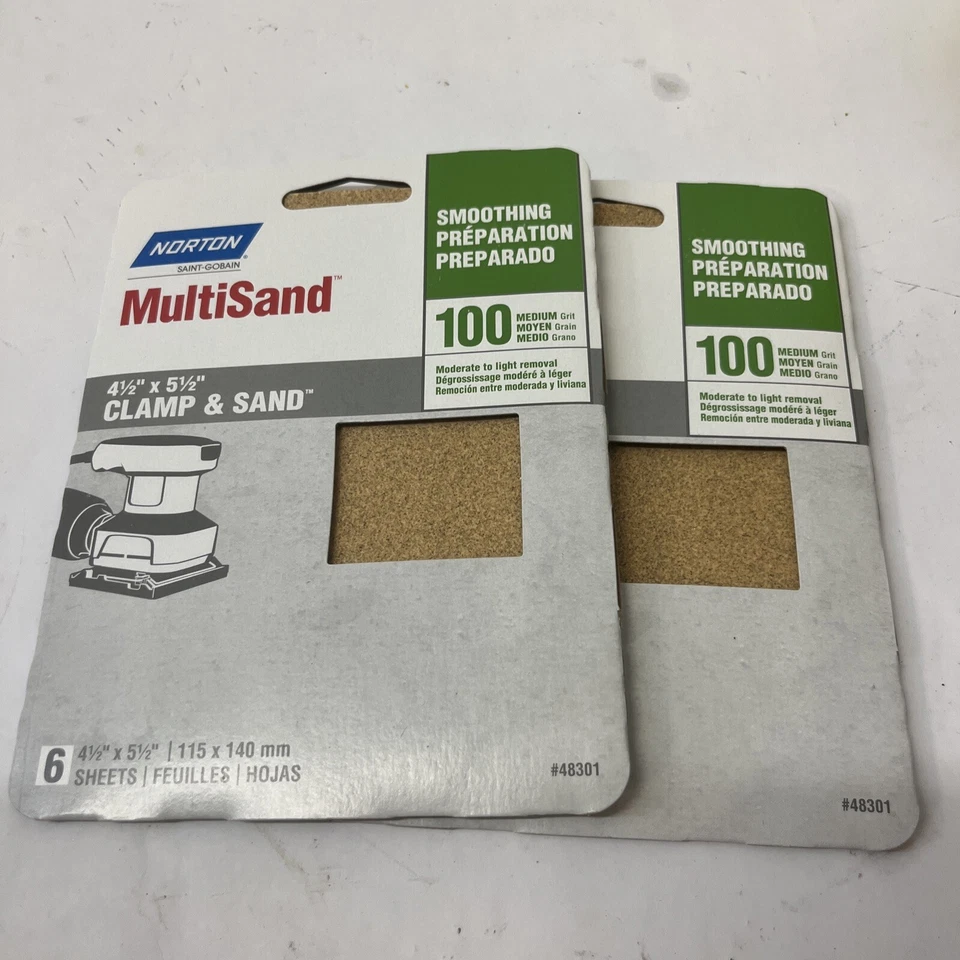 6 诺顿 4 1/2 x 5 1/2 夹子和沙子数量 12 张 — 第 2/2 张图片