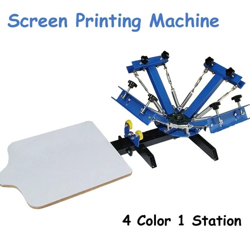 4 Color 1 Station Silk Screen Printing Machine 40*50CM T-shirt Press Making - Picture 1 of 10