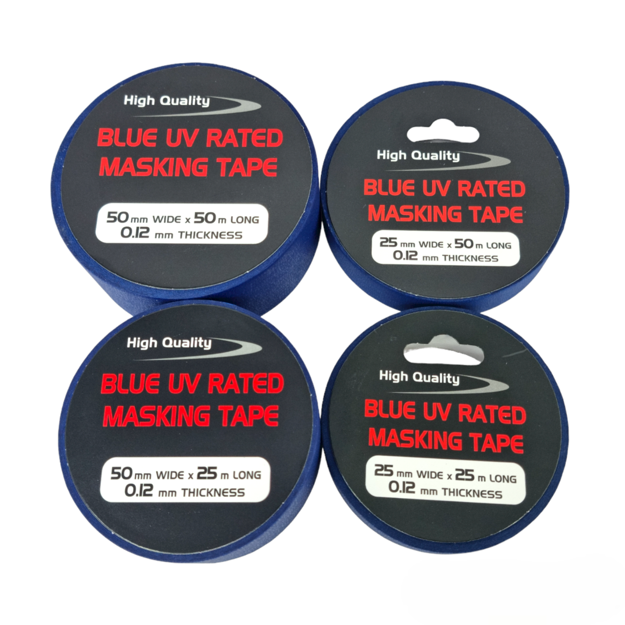 NEW LONG LAST BLUE PAINTERS CLEAN PEEL MASKING TAPE 25mm50mm x 50M UV