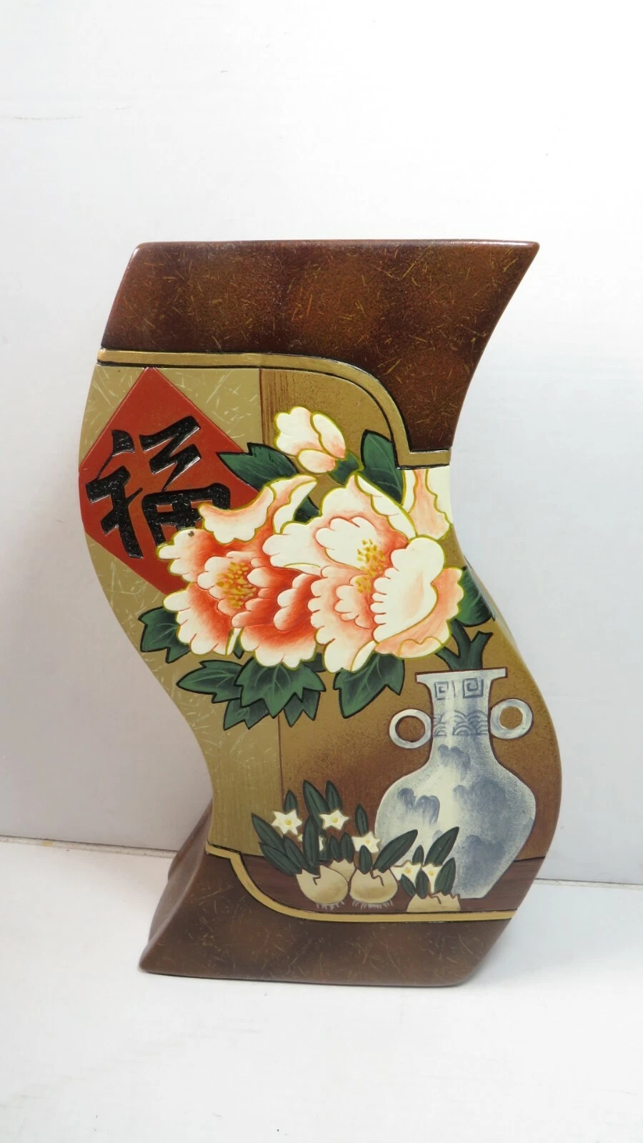 Dajing Handmade Pottery Ceramic S-Shape Flower Vase