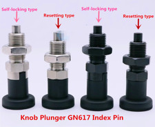 M10-M16 M20 Knob Spring Plunger GN617 Indexing Pin, Reset or Self-locking Type