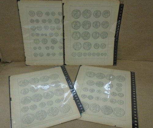 8 Pages Of Dutch Plates Of Coinage Sheerenberg From Adam III-Herman Frederic
