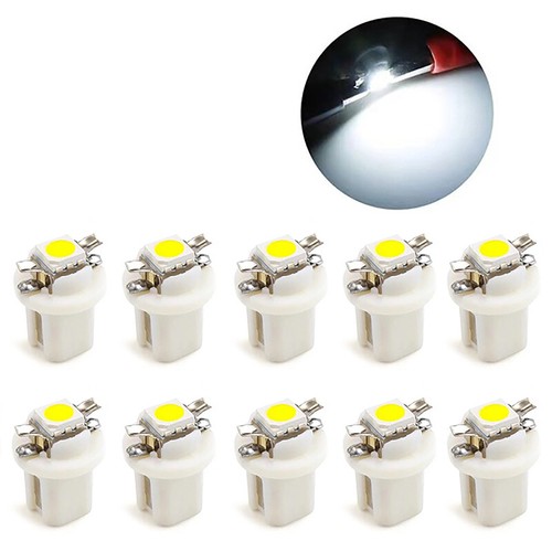 10Pcs T5 B8.5d LED Light Car Dashboard Bulb Cars Interior Lamp - Picture 2 of 6