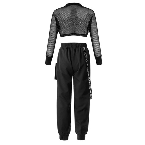 Girls Sweatshirt Running Sports Tracksuit Sweatpants Workout Outfits Jogging - Picture 17 of 53