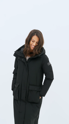 Navahoo Damen Winterjacke Winter Jacke lang warm Mantel Parker