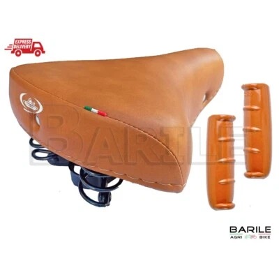 SELLE MONTEGRAPPA Sella MONTEGRAPPA 07F Bici Graziella - Olanda - Bacchetta + Manopole Marrone