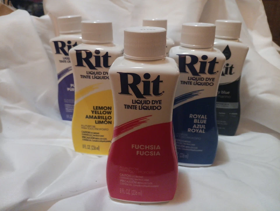 Rit All-Purpose Liquid Dye 8 Oz  Multi Color Pack Total Of 6 - Image 2 of 4