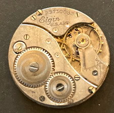 Antique 1921 Elgin Grade 431 Pocket Watch Movement Parts/Repair 6/0s 7j USA