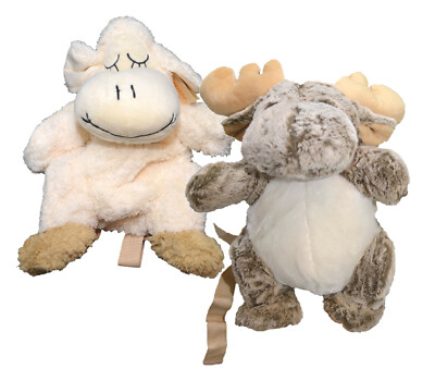 Inware 2x Rucksack Elch + Schaf **Sale** 30cm Kuscheltiere Geschenk Kinder