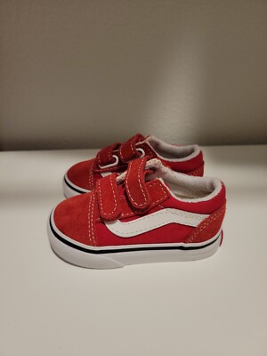 Toddler Old Skool V Shoe Size 4 Red Sneaker
