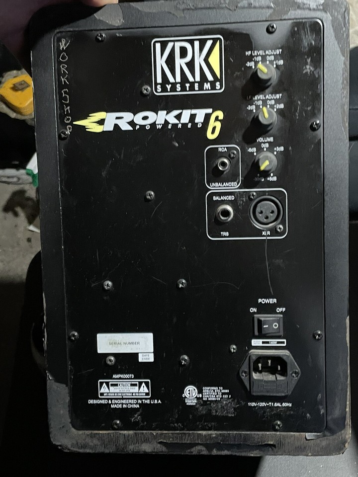 KRK Rokit 6 G3 For parts not working! eBay