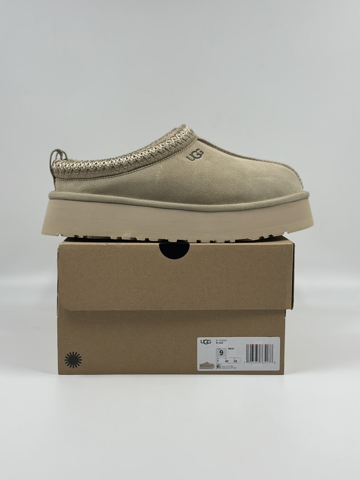 PANTOFOLA D’ORO Pantofole da donna Ugg Tazz in camoscio con semi di senape (1122553 MDSD) taglia: 9