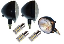 Headlights & Rear Combo Light For John Deere 320 330 420 430 40 Tractor At10569