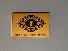 Vintage Beverly Hills Rodeo Hotels Matchbox Match box North Rodeo Drive RARE 
