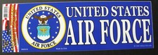 US Air Force USAF Bumper Sticker made in the USA 9 x 3.25 inches