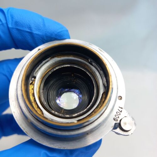 KMZ Industar 22 f/3.5 50mm Collapsible Lens Red P USSR Leica L39 M39 #17009 - Picture 6 of 21