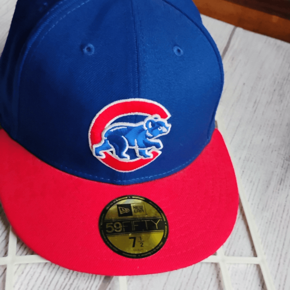 New Era 59Fifty Authentic Fitted Chicago Cubs Baseball Hat size 7.5